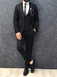 High quality custom suits and shirts for a fantastic price! Buy Black Slim Fit Suit By Gentwith Com With Free Shipping