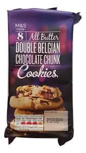 They were £2 each a. Marks Spencer All Butter Double Belgian Chocolate Chunk Cookies 200g