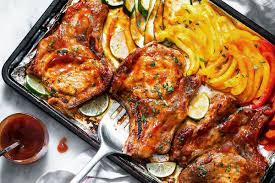 Normally, with thinner pork chops, i use an oven temperature of 425°. Baked Bbq Pork Chops Recipe Oven Baked Pork Chops Recipe Eatwell101