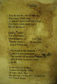 Sylvia Plath Poem Daddy 1963 Sylvia Plath Daddy Sylvia Plath Sylvia Plath Poems