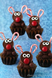 Christmas baking with the kids our favourite recipes to try; 17 Seriously Adorable Reindeer Desserts To Make This Christmas Christmas Cupcakes Recipes Easy Holiday Cookies Reindeer Cupcakes
