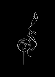 Black background with heart illustration, vincent drawing doodle heart, aesthetic dividing line, love, angle png. Neon Wallpaper Aesthetic Line Art Black Background Novocom Top