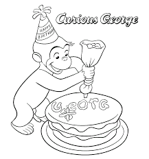 Curious george halloween coloring pages. 15 Free Printable Curious George Coloring Pages