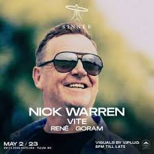 S I N N E R Present: NICK WARREN Tickets