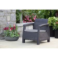 Berard All Weather Outdoor Patio Chair With Cushion In 2020 Outdoor Patio Chairs Patio Chairs Outdoor Wicker Chairs