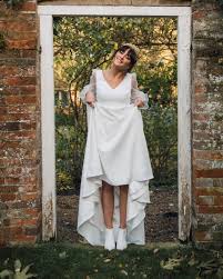 Coco Somd 2019 White Wedding Boots Plain Wedding Dress Embellished Wedding Dress