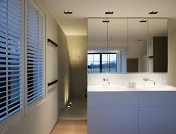 Kreon Lighting Minimalist Modern Led Design Architecture White Bathroom Walk In Shower Mirror Uplight Up D Bathroom Lighting Shower Mirror Bathroom Inspiration