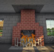 Minecraft Furniture Fireplaces Minecraft Brick Minecraft Room Minecraft Decorations