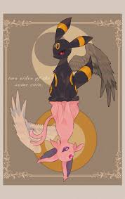 umbreon and espeon (pokemon) drawn by iogi_(iogi_k) | Danbooru