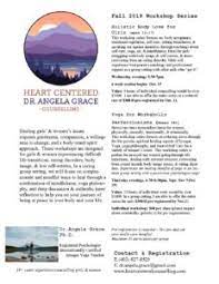 In keeping with our vision to provide holistic care, gracemed is partnering with comcare in wichita to provide behavioral health services in concert with primary care. Angela Grace Fall 2019 Series Ii Workshops Eating Disorder Network Of Alberta