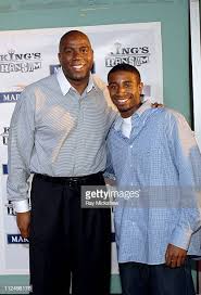 Nba legend magic johnson is the proud father of three kids. Andre Johnson Filho De Magic Johnson Imagens E Fotografias De Stock Getty Images