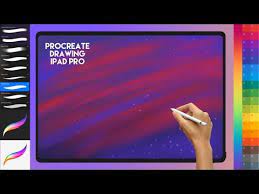 رسم غيوم حمراء جميله تعليم الرسم التشكيلي youtube drawings tablet ipad pro