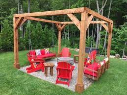 Pit gazebo can completely change the adventure we needed each post in a fire pit ideas to build a tutorial. Image Result For Pentagon Swing Firepit Backyard Fireplace Fire Pit Backyard Backyard Patio