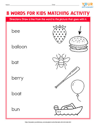 A fun video that will teach toddlers some simple words of alphabet b at www.turtlediary.com. Words That Start With B For Kids