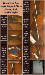 Easiest Method For Making Your Own Ipad Iphone Or Ipod Stylus You Only Need A Pen And A Sponge So Simple Diy Stylus Stylus Pen Diy Diy Gadgets