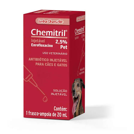 CHEMITRIL INJETAVEL 2,5% 20ML - PET