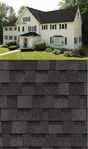 Grey, black, green, blue, white. Iko Shingles Portland Quality Roofing Inc