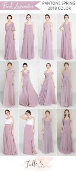 Pantone 2018 Spring Color Pink Lavender Bridesmaid Dresses Lavender Bridesmaid Dresses Bridesmaid Gown Trendy Wedding Dresses