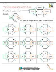 Free printable multiplication facts worksheets, multiply single digit number math worksheets, and mixed multiplication/division quiz, daily review sheets. Class 3 Maths Puzzles For Kids