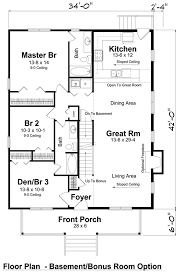 I modified your plans to use 2 x 4 lumber, i deleted the porch roof and also added an additional plate upon which the roof rests in order to make the final house portable. Farmhouse Style House Plan 3 Beds 2 Baths 1428 Sq Ft Plan 312 715 Rectangle House Plans Family House Plans Cottage Floor Plans