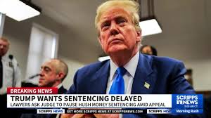 Trump wants sentencing in hush money case delayed