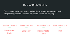 A programming language, if you want to call it that, is compiled into an optimized set of instructions for the application or the os. Scripting Vs Programming Presentation Speaker Deck