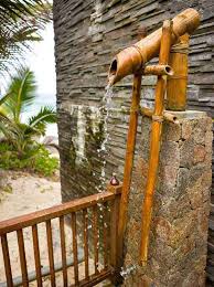 An Outdoor Shower Can Be A Cool Addition To Your Backyard Decorating At The Same Time Lets You Enjoy A Cool Do Bamboo Outdoor Outside Showers Outdoor Shower