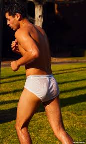 Ryan Garcia Exposed Cock Through Wet Underwear - Gay-Male-Celebs.com