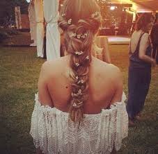 Floral Braid Hair Styles Long Hair Styles Hair Beauty