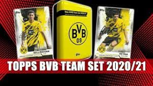 Look out for the first ever autographed moukoko card with lucky orders! Topps Bvb Team Set 2020 21 Mega Tin Bellingham Haaland Reyna Sancho Unboxing Youtube