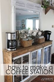 How To Make A Coffee Station Out Of A Dresser Mirror Lz Cathcart Diy Coffee Bar Table Home Coffee Stations Diy Coffee Bar