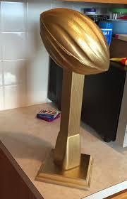 I wrote a piece on 15 great fantasy football themes you should check out. Fantasy Foot Ball Trophy Made With Items Found At Lowes Fantasy Football Party Fantasy Football Trophy Fantasy Football Game