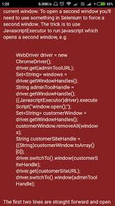 Open New Window Using Javascriptexecuter In Selenium Selenium Educational Websites Software Testing