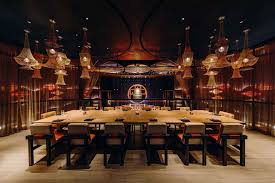 Baked oak, bronze and leather materials lend a warm feel and the spectacular private dining room is surrounded by mirror glass walls. Koma Singapore What A View Our Private Dining Room Is Facebook