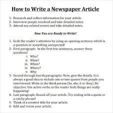 There's a lot of noise to compete against when writing on the internet. Newspaper Article Template 9 Download Free Documents In Pdf Word Psd Newspaper Article Template Article Writing Student Newspaper