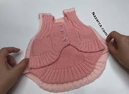 Askili Verev Bebek Bolero Yapimi Nazarca Com Vintage Onlukler Baby Knitting Patterns Orgu
