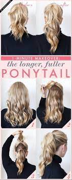 29 Hairstyling Hacks Every Girl Should Know Ponytail Hairstyles Easy Ponytail Trick Fuller Ponytail