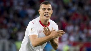 Switzerland must now wait for the. Granit Xhaka Xherdan Shaqiri Goal Celebrations Switzerland Stars Avoid Ban For Double Eagle Gesture