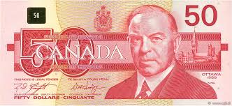 50 Dollars CANADA 1988 P.098d b71_1273 Billets