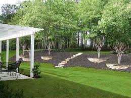 Pin By Mary Wadbrook On Outdoor Spaces Backyard Hill Landscaping Sloped Backyard Landscaping Sloped Backyard