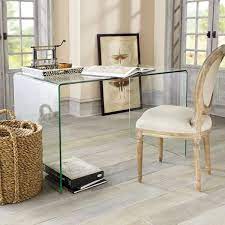 Curvo Desk Waterfall Glass