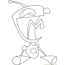 Home cartoon coloring pages invader zim coloring pages. Invader Zim Coloring Pages For Kids Printable Free Download Coloringpages101 Com