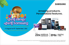 Onam, harvest festival of kerala: Make This Onam Special With Samsung Offers Get Up To 25 Cashback On Tvs Digital Appliances Easy Emis Exciting Deals Samsung Newsroom India