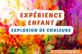Experience Amusante Et Facile Pour Une Explosion De Couleurs Experience Enfant Experience A Faire Experience Facile