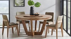 Walnut counter height dining table. Buy Jasper Round Dining Table With Lazy Suzan Harvey Norman Au