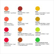 Sample Color Chart Template 25 Free Documents In Pdf Word