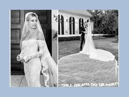 Photos of hailey bieber's wedding dress. The Dress The Unconventional Veil And The Wedding Bands Here S Why Hailey Bieber Was The Prettiest And The Most Incisive Bride Ever