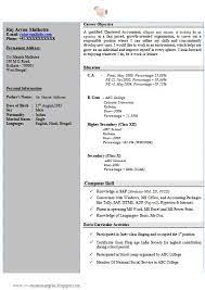 Free Download Resume Sample For Ca Fresher With Cover Letter (2) | Free Resume  Samples, Cover Letter Template Free, Cover Letter Template