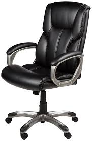 Amazon Com Amazonbasics High Back Executive Chair Black Kitchen Dining Executive Chair Most Comfortable Office Chair Office Chair