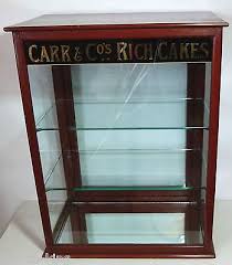 Choose from our great range of display cabinets to find the perfect piece to display your treasured items. Superb Carrs Cakes Antique Mahogany Shop Display Cabinet C1905 Vintage Shop Display Glass Cabinets Display Vintage Display